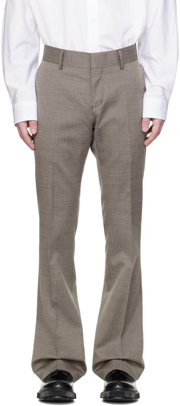 Shop Tiger Of Sweden Brown Trae Trousers In 16l-putty Beige