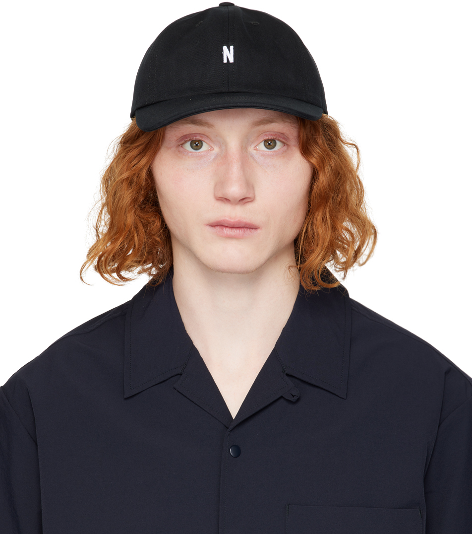 Norse Projects Black Sports Cap In 9999 Black