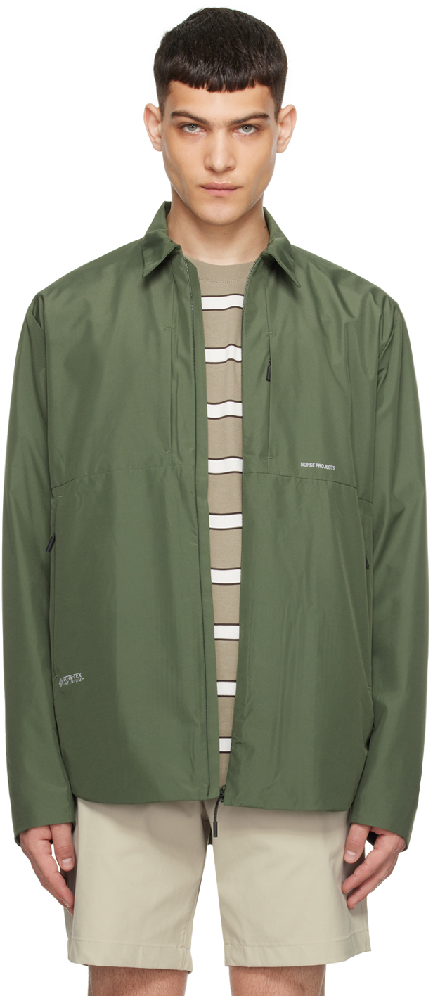 Norse Projects Green Jens Jacket In Spruce Green