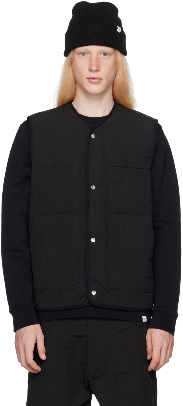 Norse Projects Black Peter Waistcoat In 9999 Black