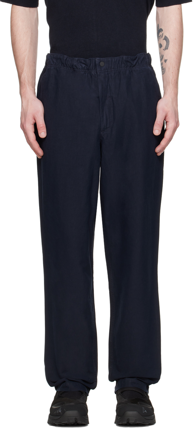 Gelso Pleated Trousers - Dark Grey Melange – The Frankie Shop