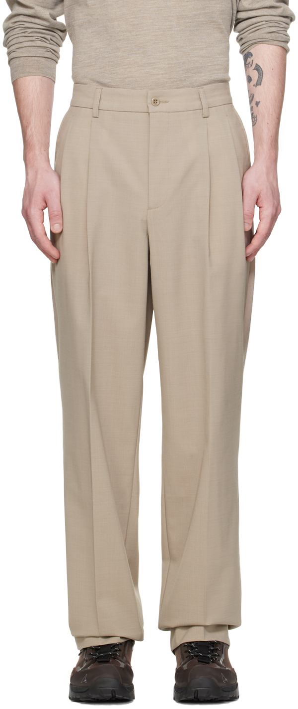 NORSE PROJECTS: Beige Benn Trousers