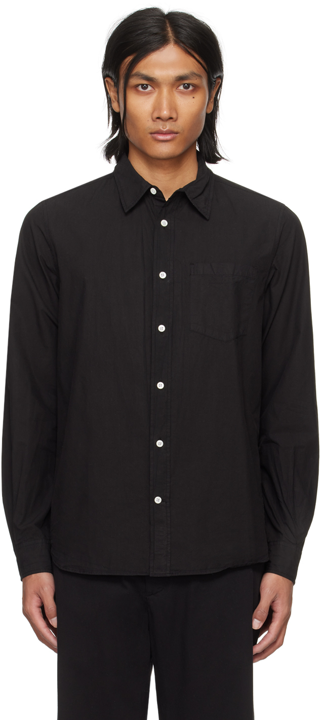 Norse Projects Black Osvald Shirt In 9999 Black