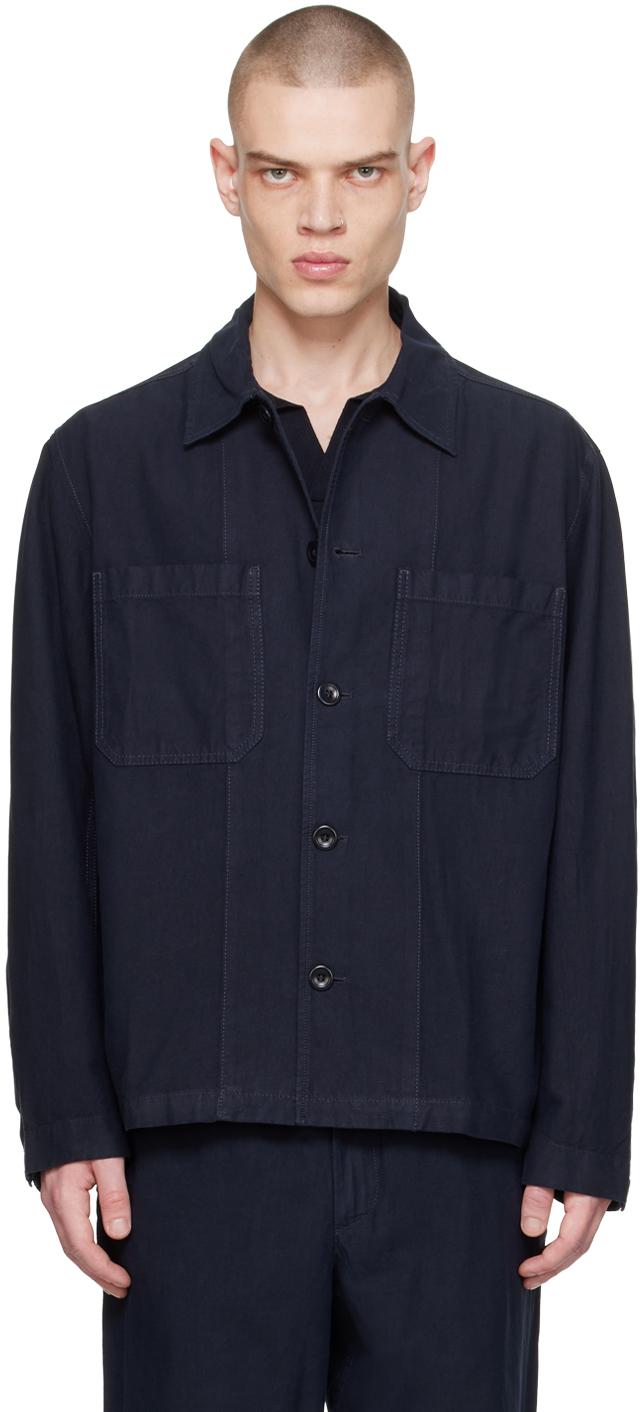 Norse Projects Navy Tyge Jacket In Dark Navy