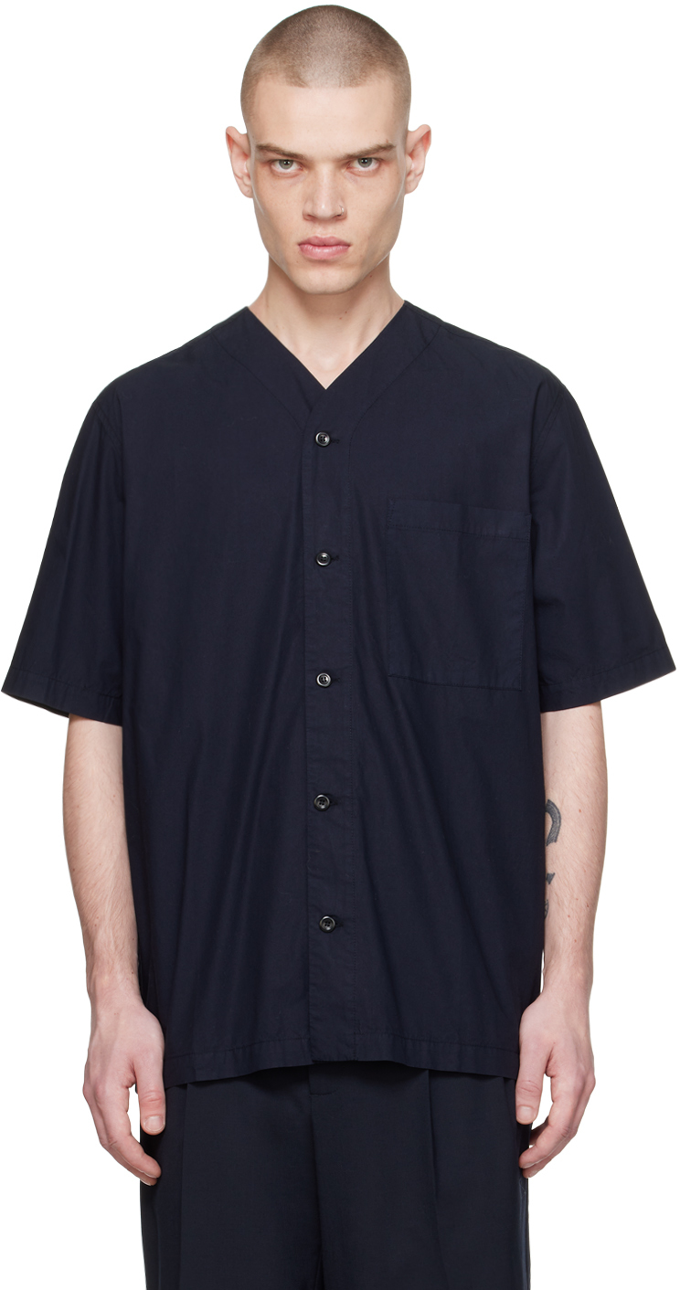 Norse Projects Navy Erwin Shirt In Dark Navy