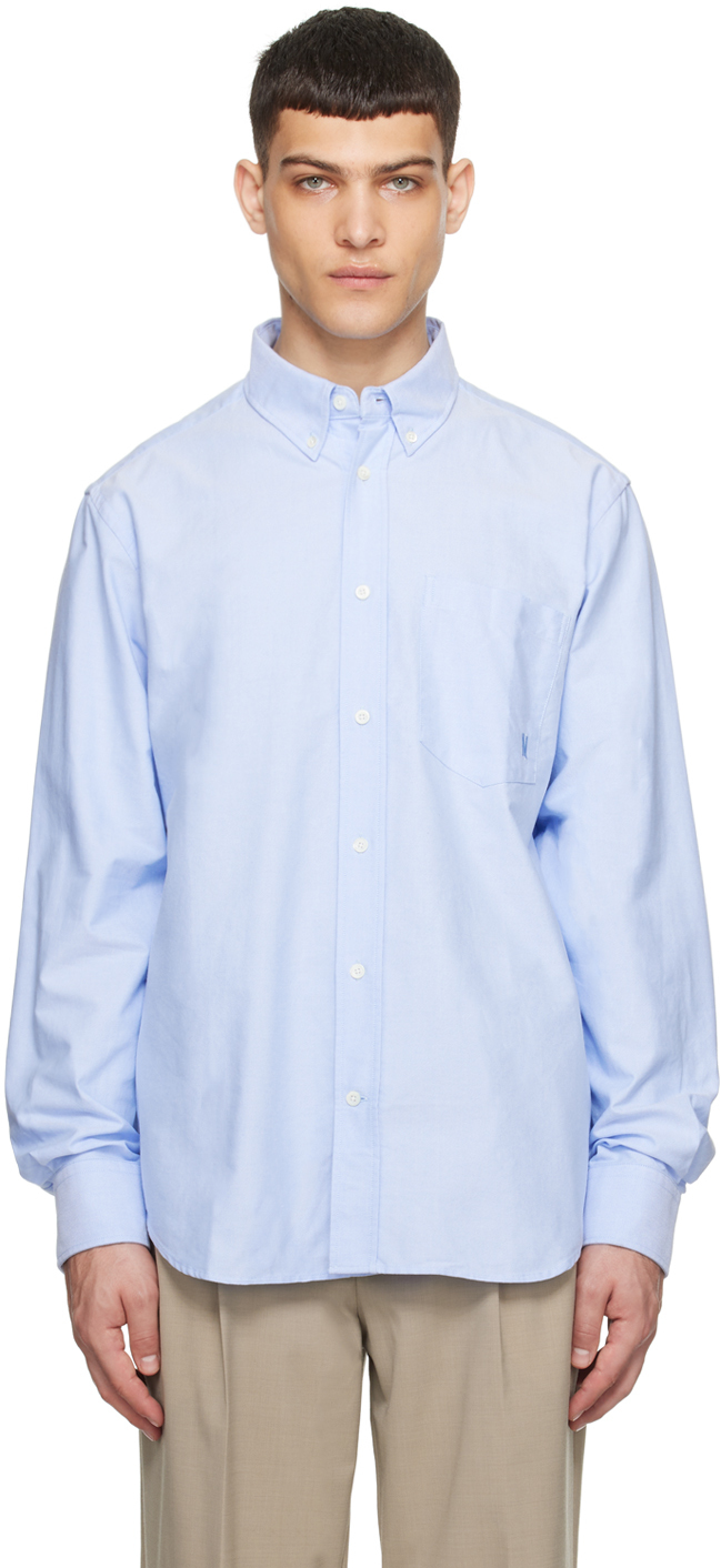 Norse Projects Blue Algot Shirt In Pale Blue