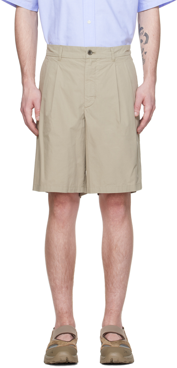 Norse Projects Gray Benn Shorts In Clay