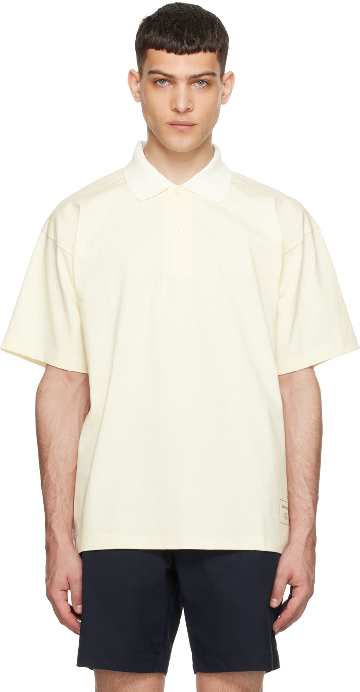 Norse Projects Off-white Espen Polo In Ecru
