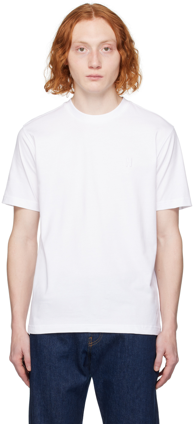 Norse Projects White Johannes T-shirt In 0001 White