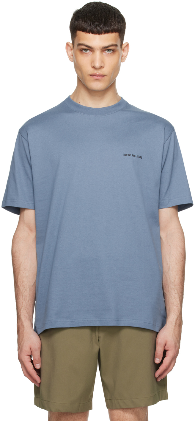 Blue Johannes T-Shirt by NORSE PROJECTS on Sale