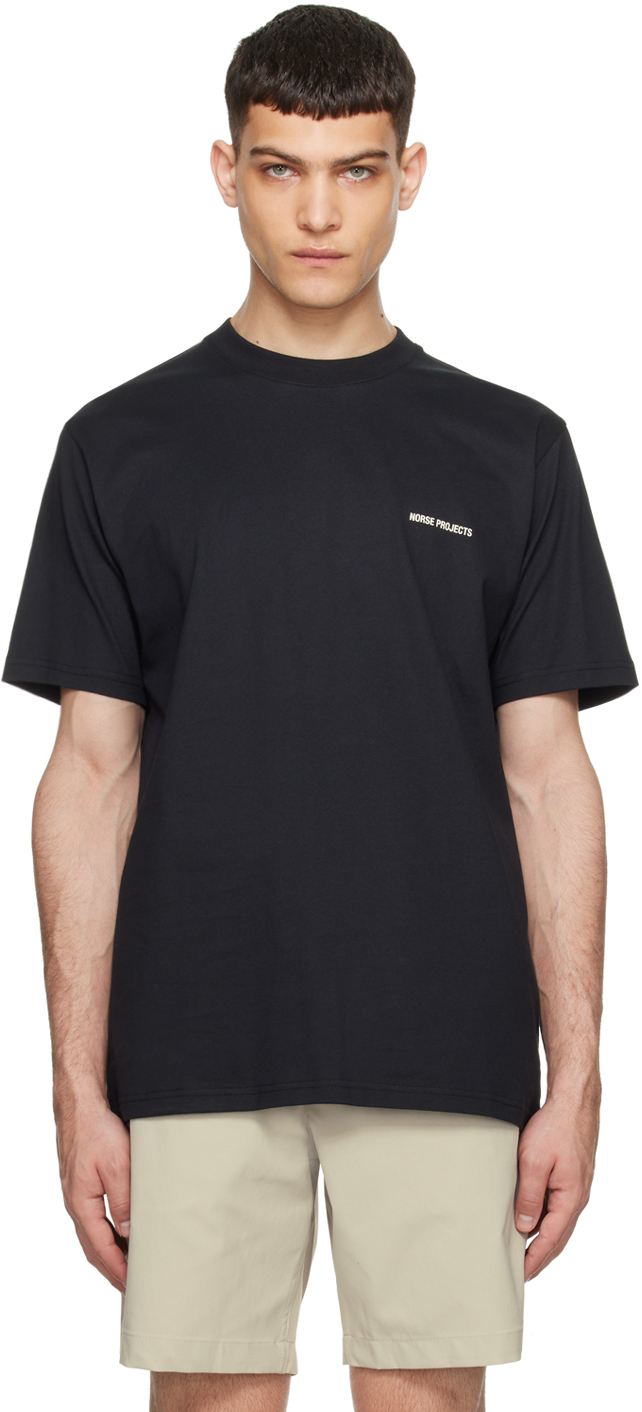 Black Johannes T-Shirt by NORSE PROJECTS on Sale