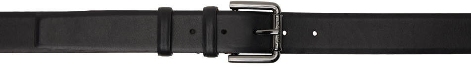 Black Nappa Leather Belt