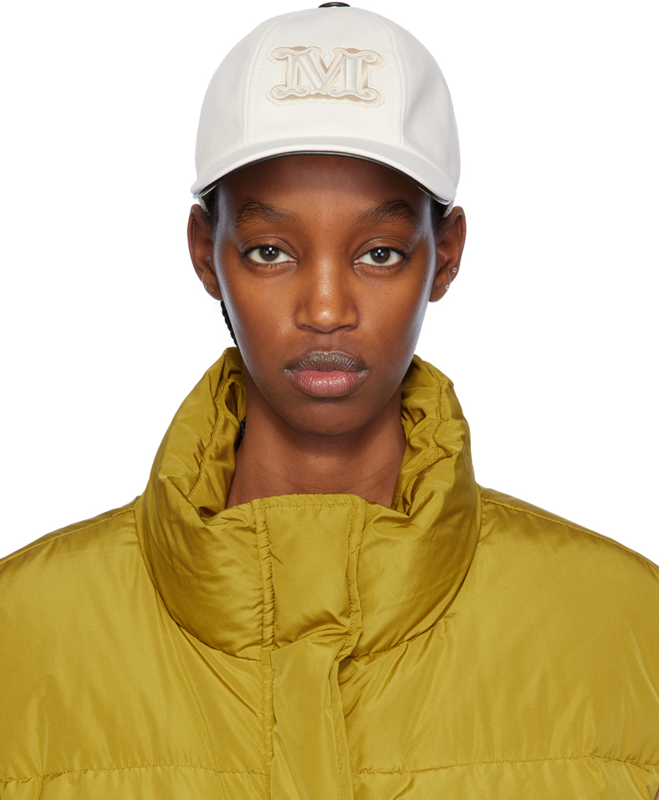 【関税込み】Max Mara オフホワイト Libero キャップ Off-White Libero Cap by Max Mara on Sale