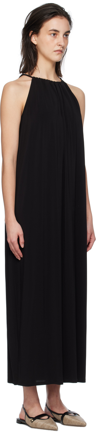 Max Mara Garda Viscose Jersey Midi Dress In 4 Black