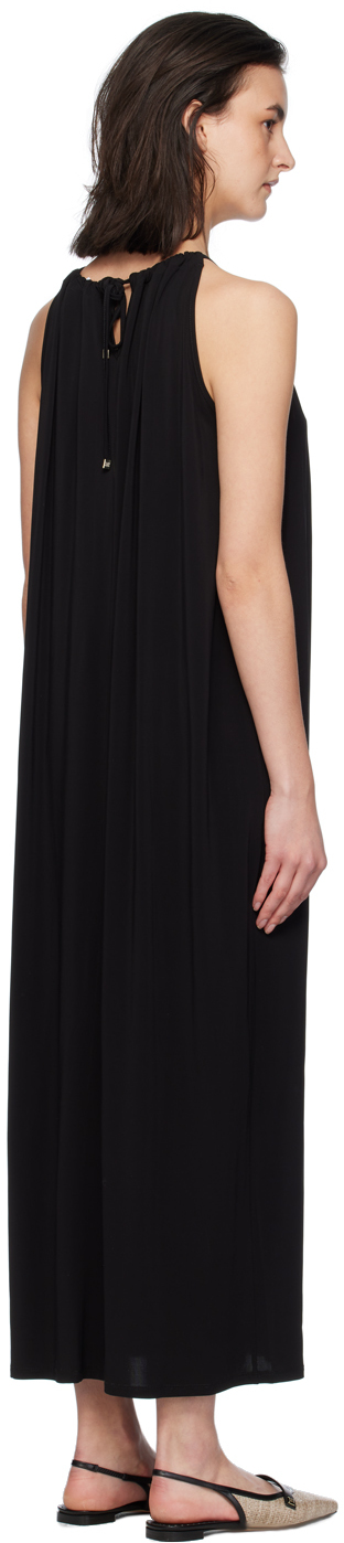 Max Mara Garda Viscose Jersey Midi Dress In 4 Black