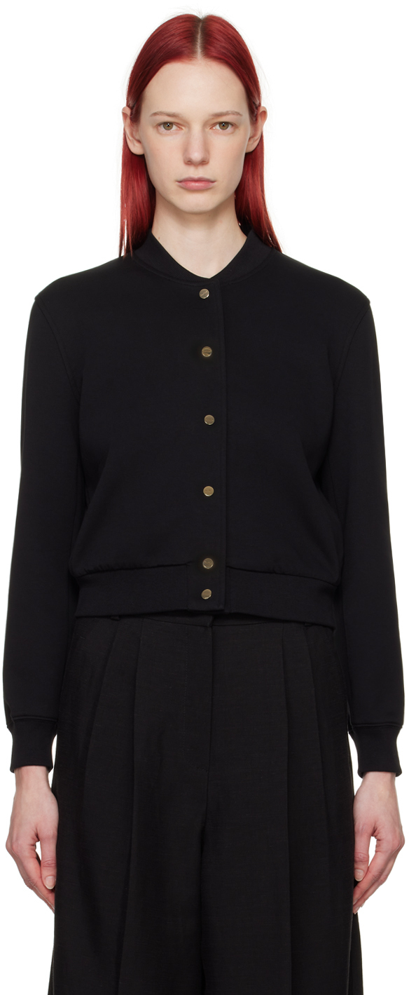 【関税込み】Max Mara ブラック Barbano ボンバージャケット S MAXMARA MAX MARA エス マックスマーラ ボンバージャケット