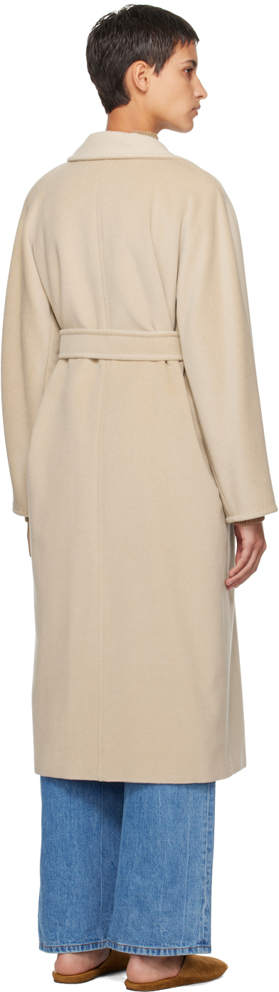 Max Mara Beige Madame Coat In 032 Sand