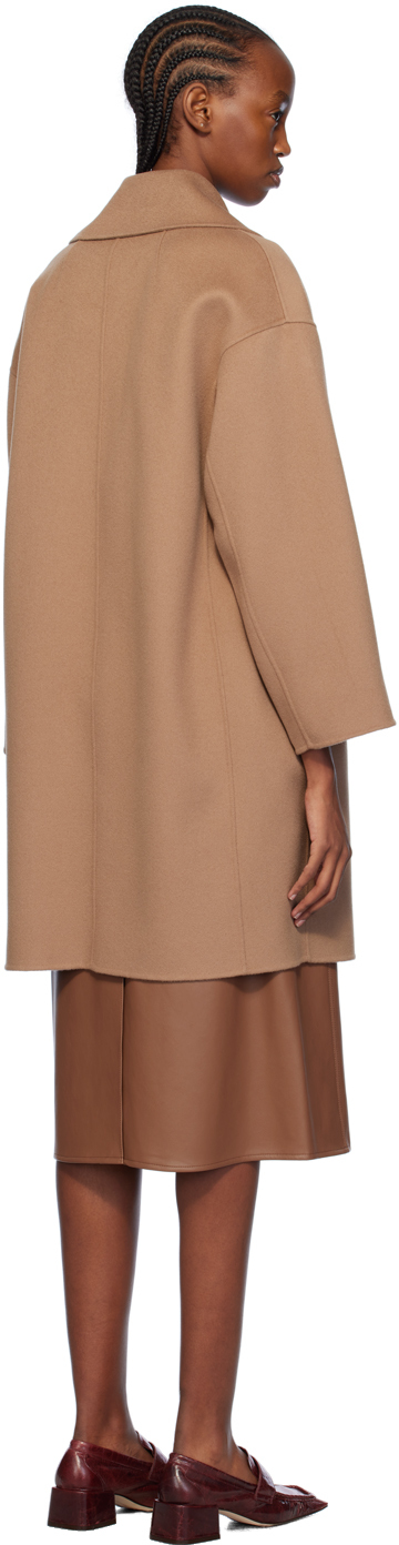 Max Mara Brown Eleonora Coat In 45 Camel