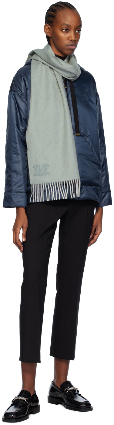 Max Mara Greenbox Tech Reversible Hooded Jacket In 17 Navy