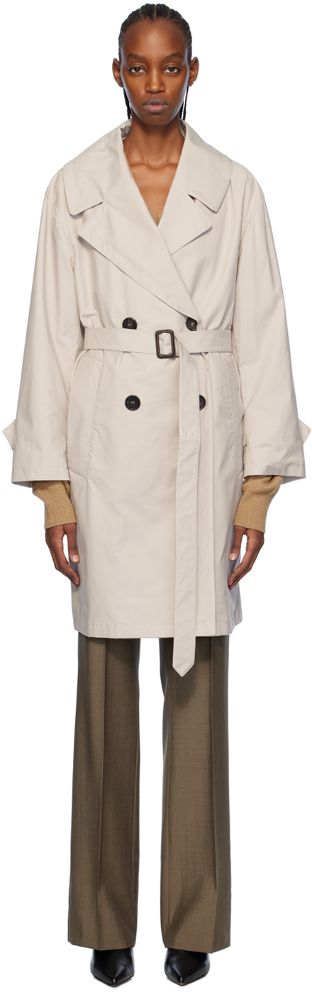 Brown Vtrench Trench Coat