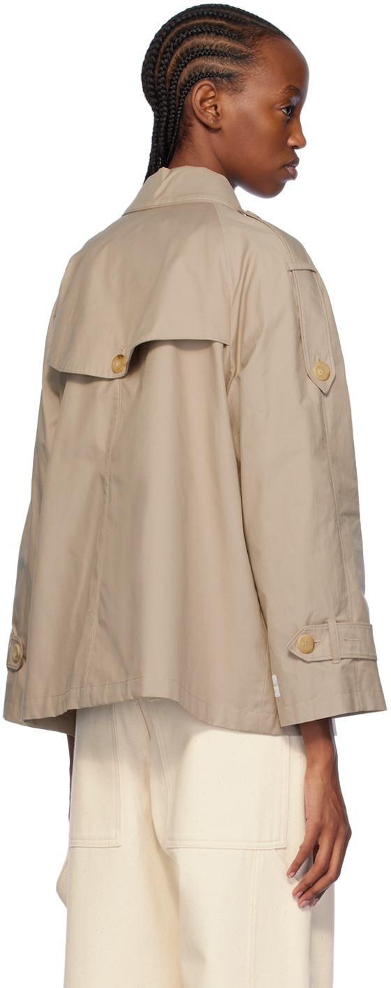Max Mara Trenchcoat The Cube Dtrench Aus Twill In 13 Beige