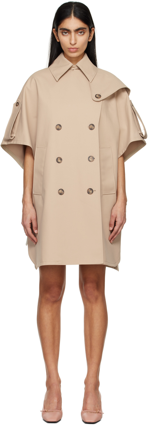 Max Mara: Beige Pernice Trench Coat