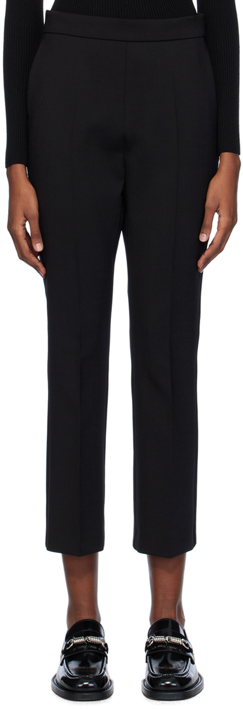 Shop Max Mara Black Nepeta Trousers In 3 Black