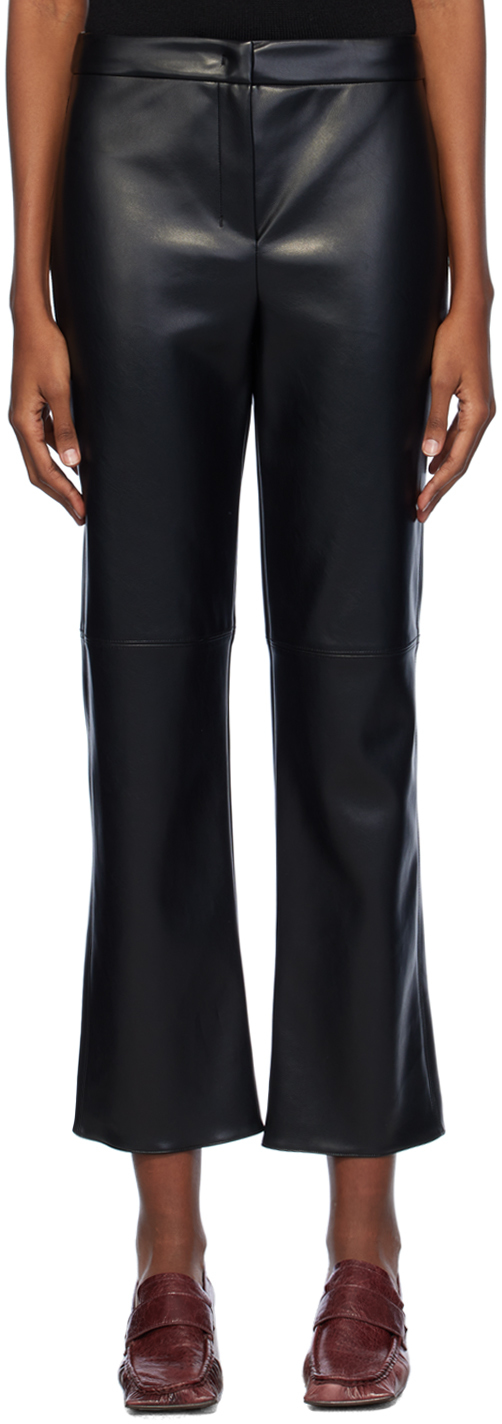 S Max Mara サブライム フレア トラウザーズ Max Maraのブラック Sublime フェイクレザー トラウザーズがセール中