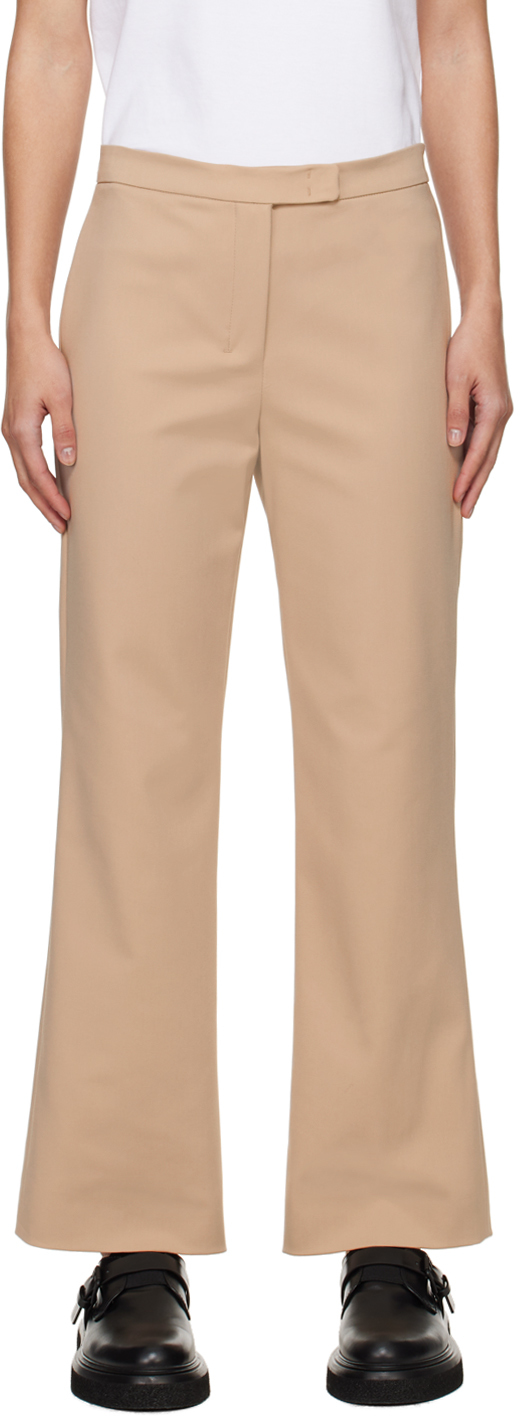 【関税込み】Max Mara ベージュ センタークリース トラウザーズ Max Maraのベージュ Salix トラウザーズがセール中