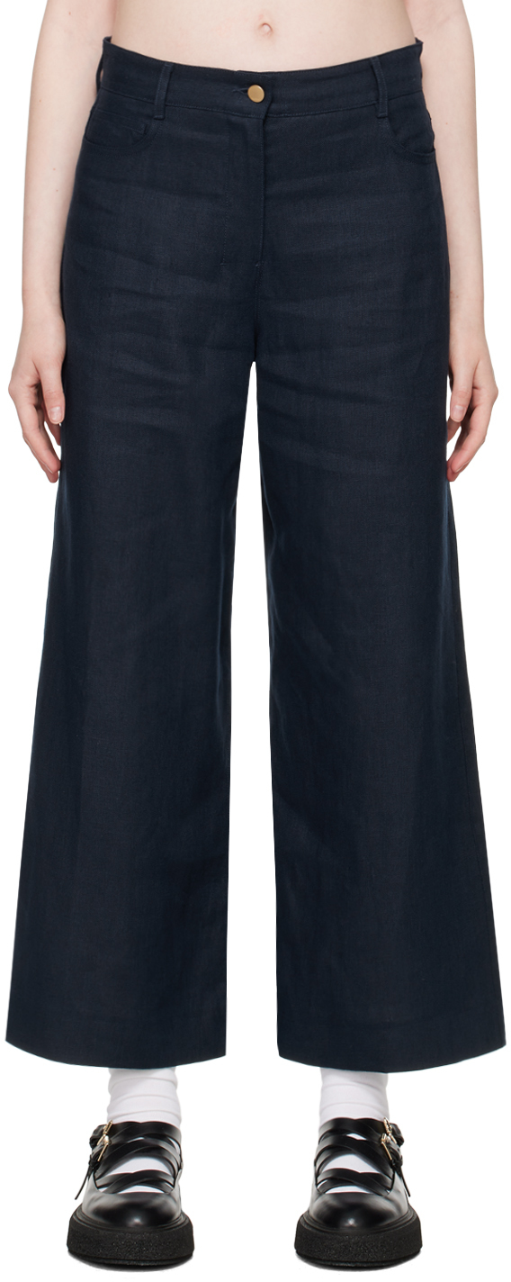 【関税込み】Max Mara ネイビー Cervo トラウザーズ Max Maraのネイビー Lapo トラウザーズがセール中