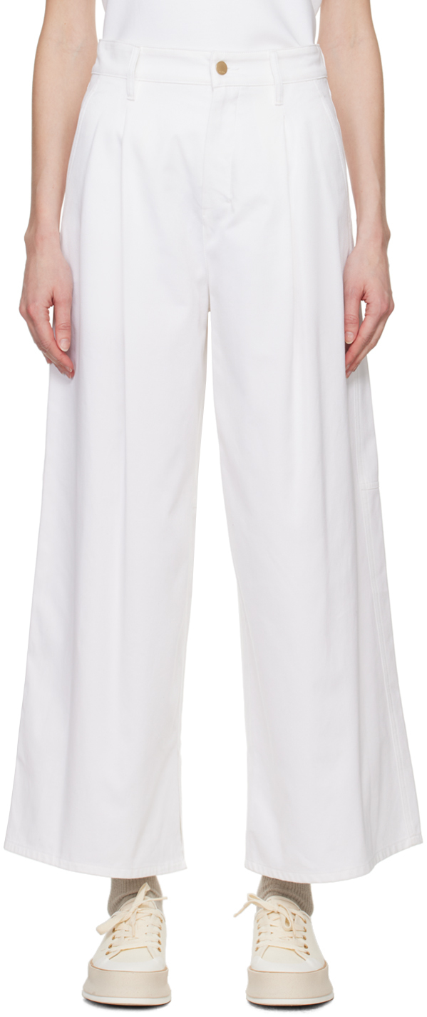 White Vincent Trousers