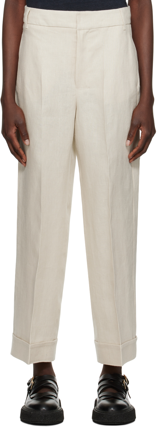 Beige Salix Trousers