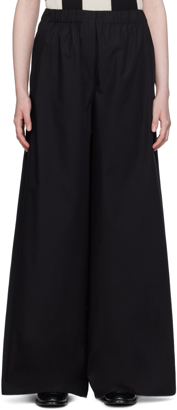 Shop Max Mara Black Navigli Trousers In 3 Black