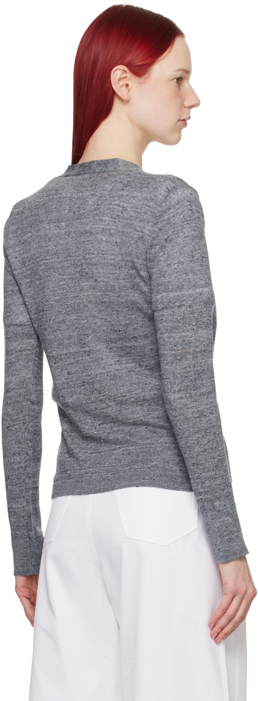 Max Mara Gray Carta Cardigan In 1 Medium Grey