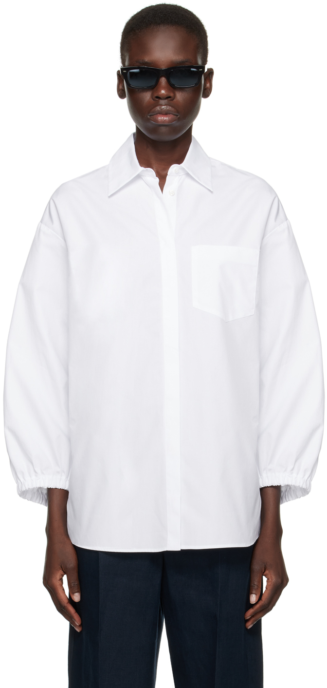 Max Mara White Timeo Shirt In 1 White