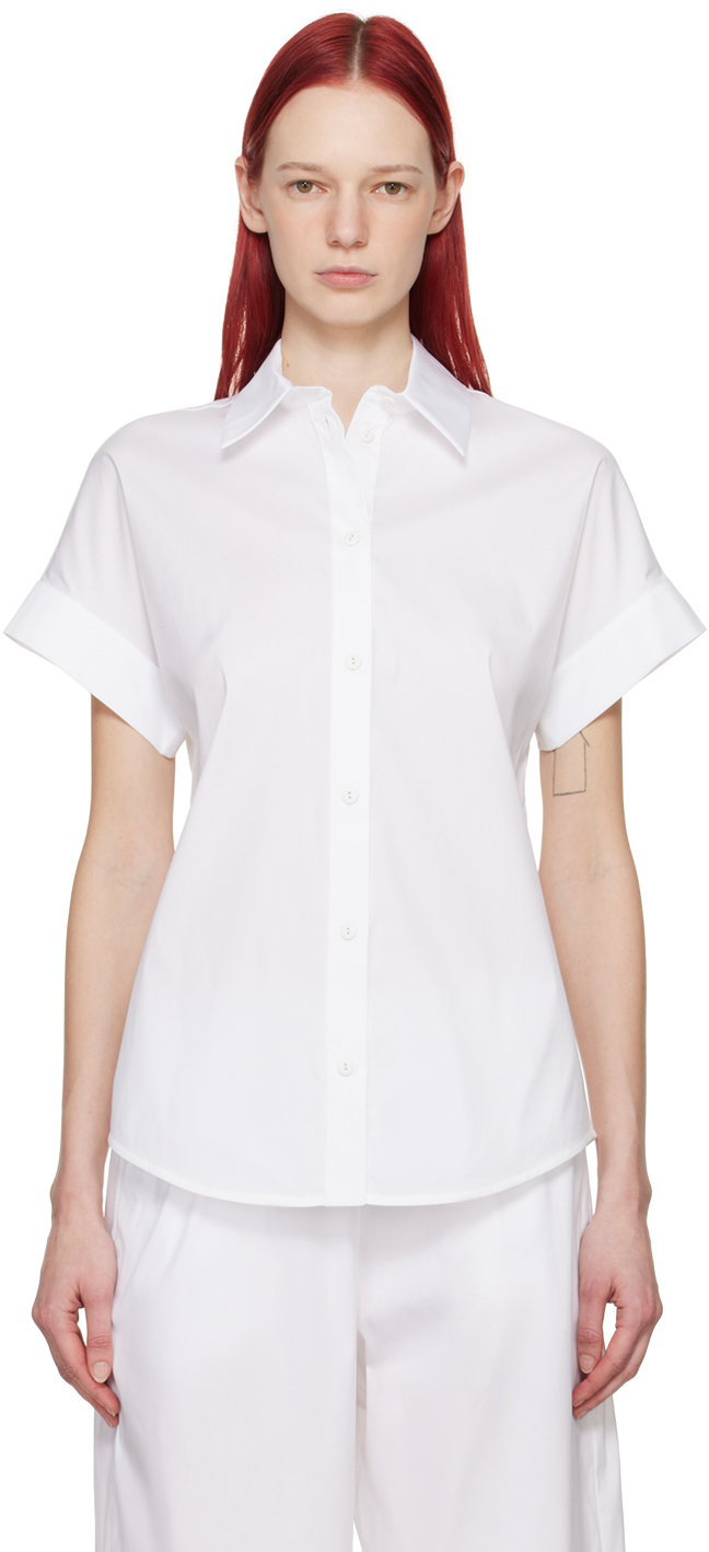 Shop Max Mara White Oriana Shirt In 7 Optical White