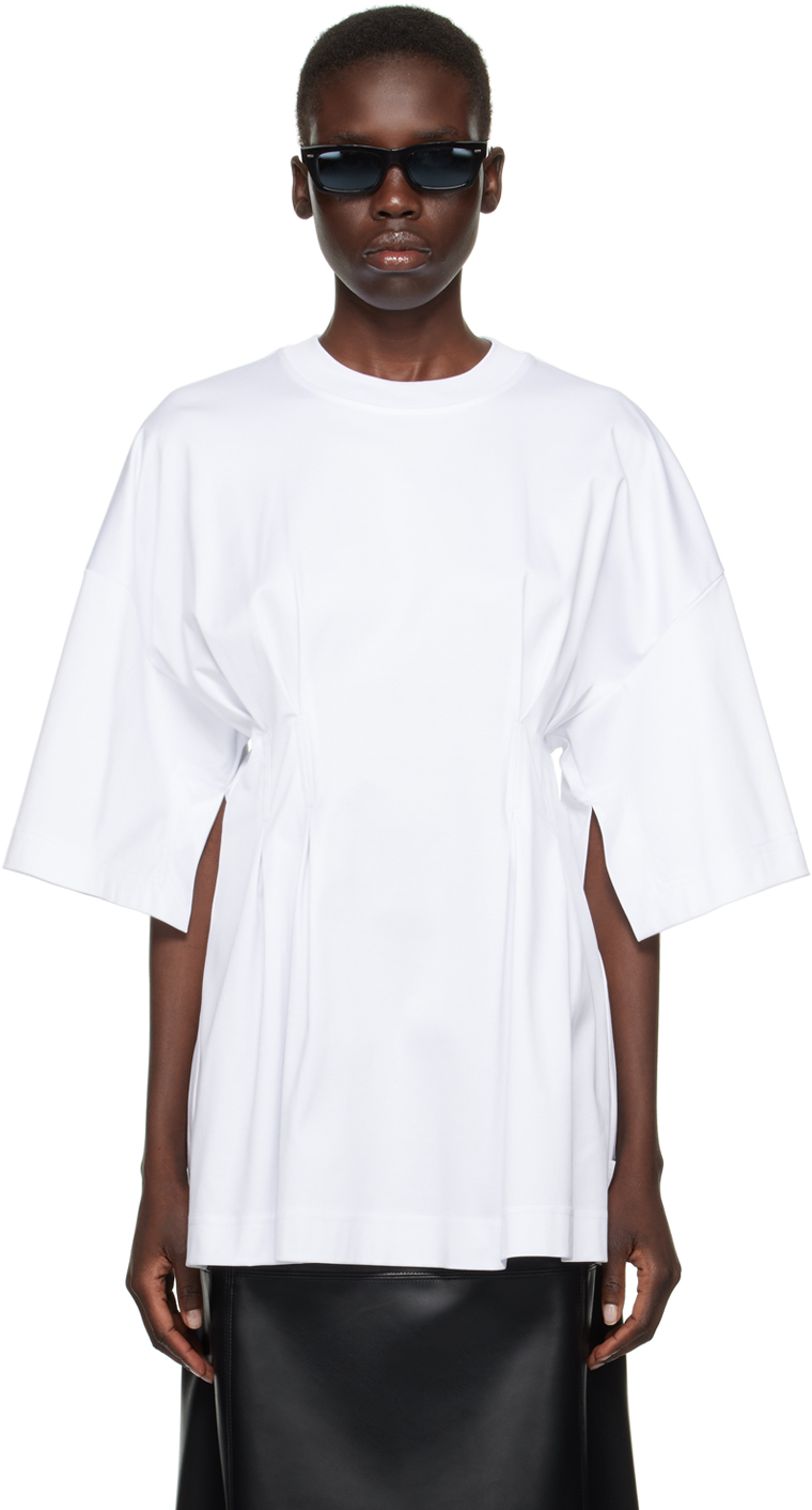 Shop Max Mara White Giotto Body T-shirt In 1 White