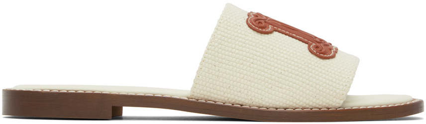 Max Mara Off-white Geneve Sandals In 1 Sand
