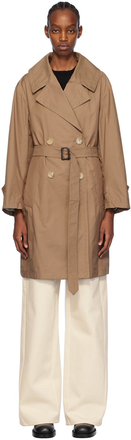 max mara brown vtrench trench coat