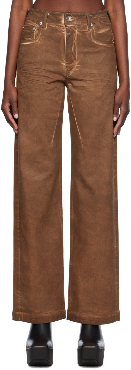 Rick Owens DRKSHDWのブラウン Bolan ジーンズがセール中