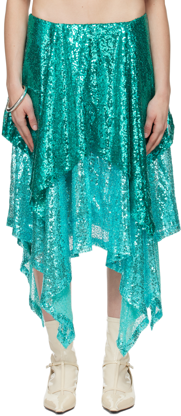 Blue Colette Midi Skirt by Nicklas Skovgaard on Sale