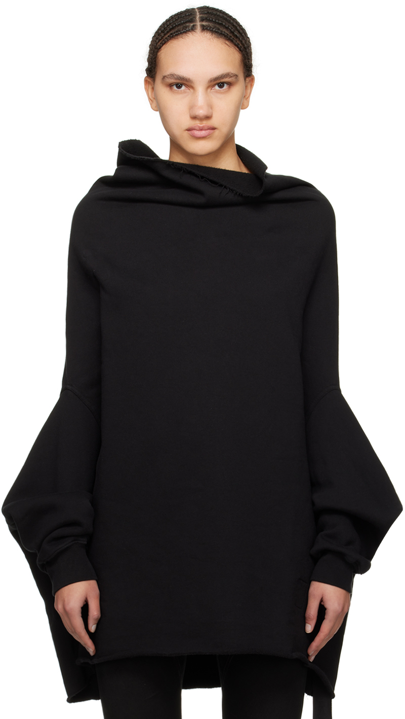 Shop Rick Owens Drkshdw Black Shroud Sweatshirt In 09 Black