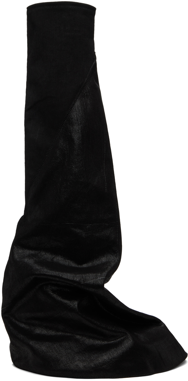 Rick Owens Drkshdw Black Fetish Tall Boots