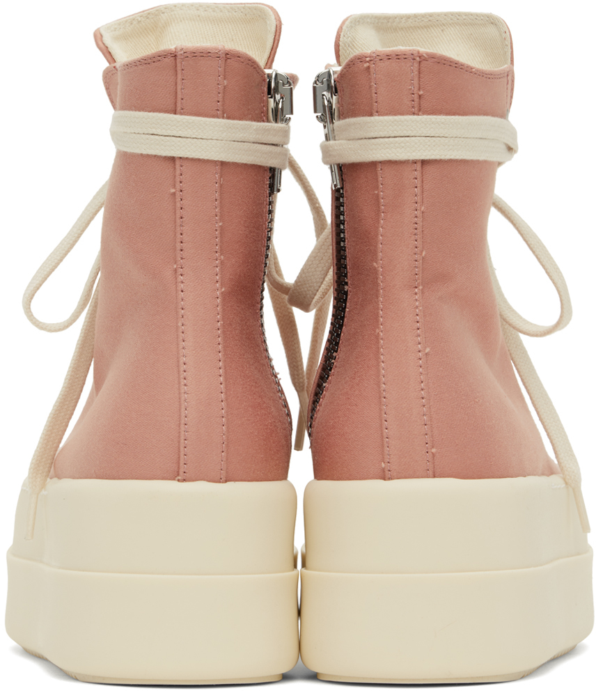 drkshdw DOUBLE CARG JUMBOBELAS　ours rose Rick Owens DRKSHDW Pink Double Bumper Sneakers | Smart Closet