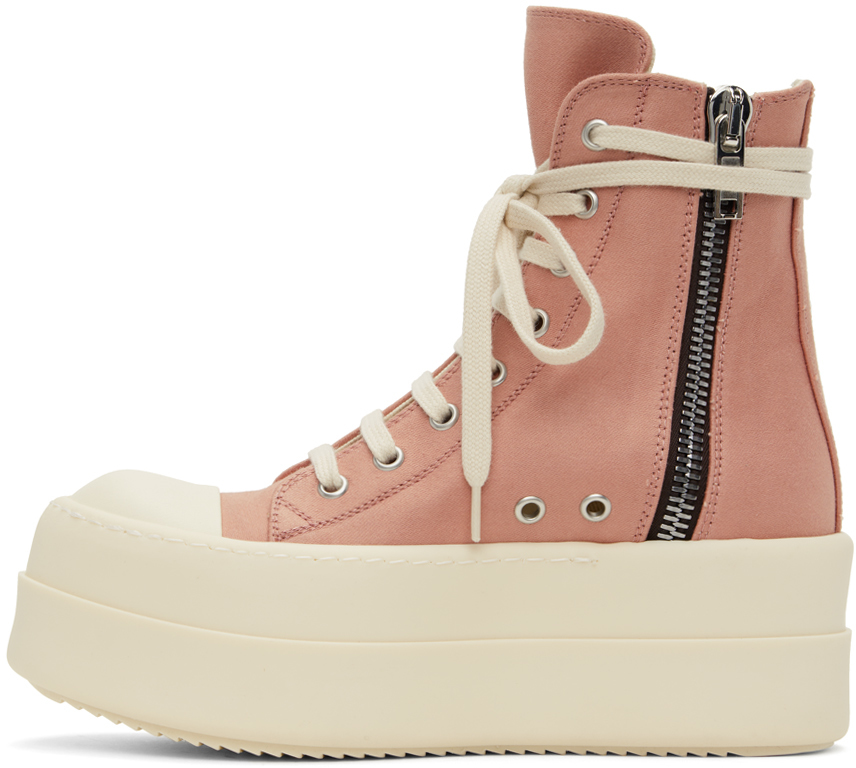 Rick Owens DRKSHDW Pink Double Bumper Sneakers | Smart Closet