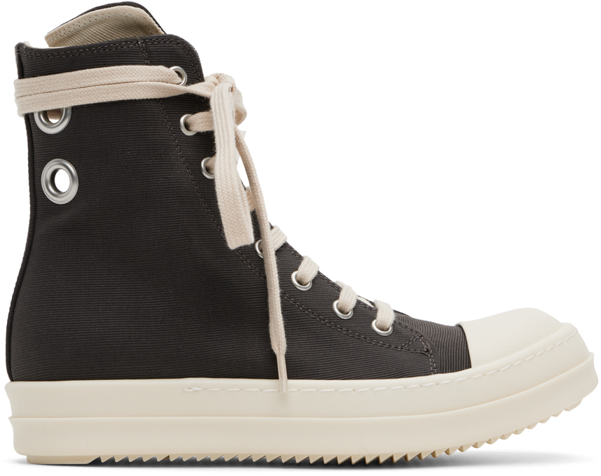 Shop Rick Owens Drkshdw Gray Sneaks Sneakers In 7811 Dark Dust/milk