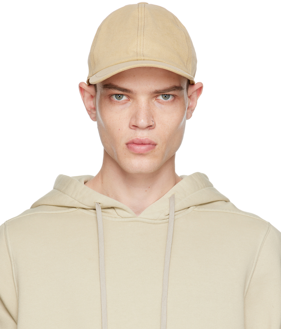Rick Owens Drkshdw Yellow Overdyed Foil Cap In 42 Mustard