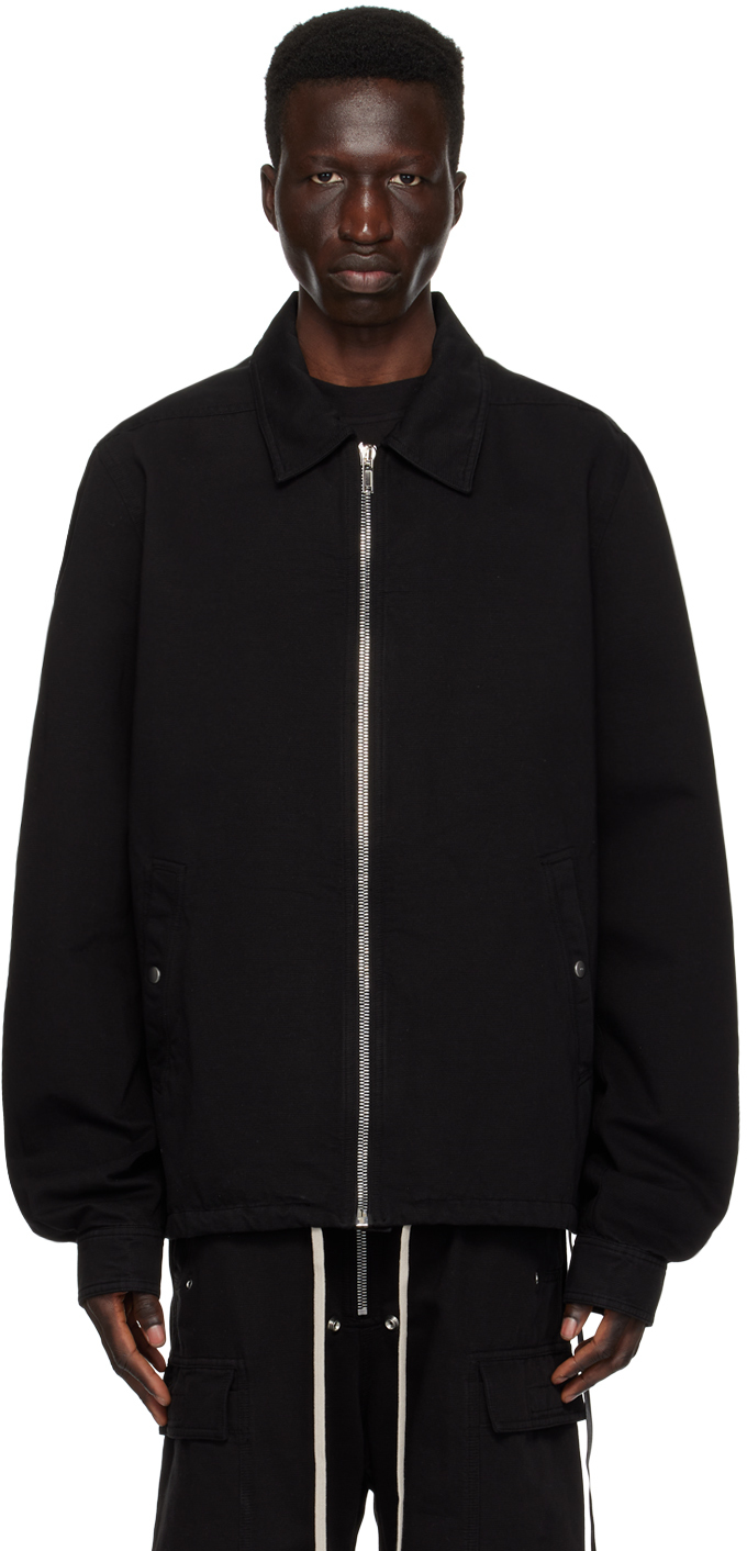 Black Zipfront Jacket