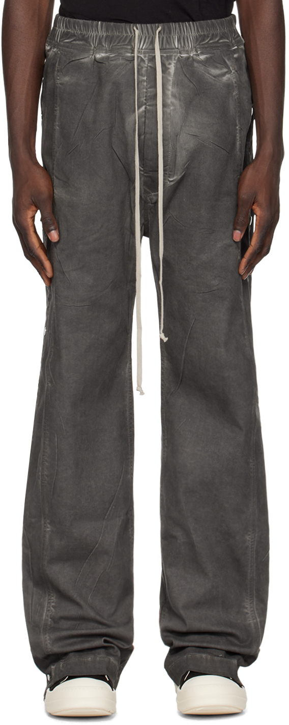 Rick Owens Drkshdw Grey Pusher Jeans In 78 Drkdust