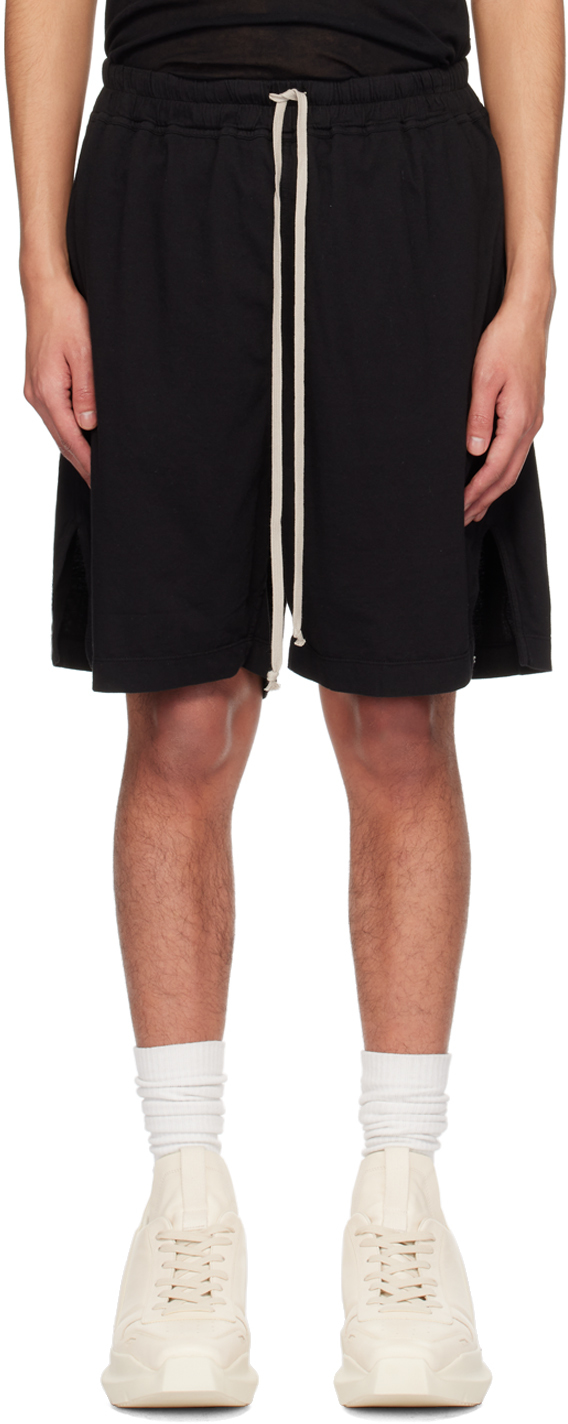 Shop Rick Owens Drkshdw Black Long Boxers Shorts In 09 Black